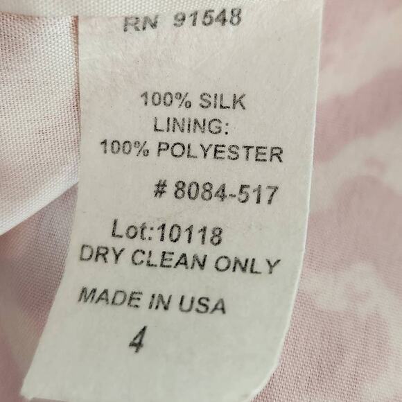 Nell Couture Silk Geo Print Halter Dress Size 4 - Picture 6 of 6